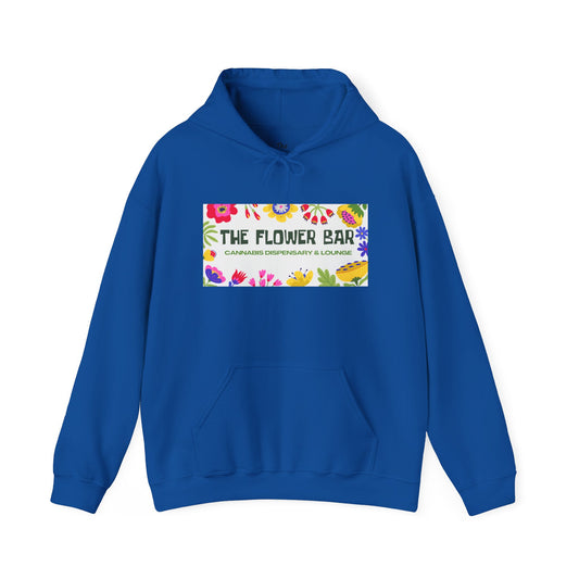 Flower Bar Hoodie — Colorful Floral Logo Pullover ("The Flower Bar")