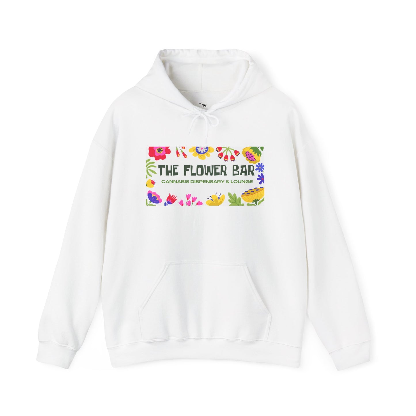 Flower Bar Hoodie — Colorful Floral Logo Pullover ("The Flower Bar")