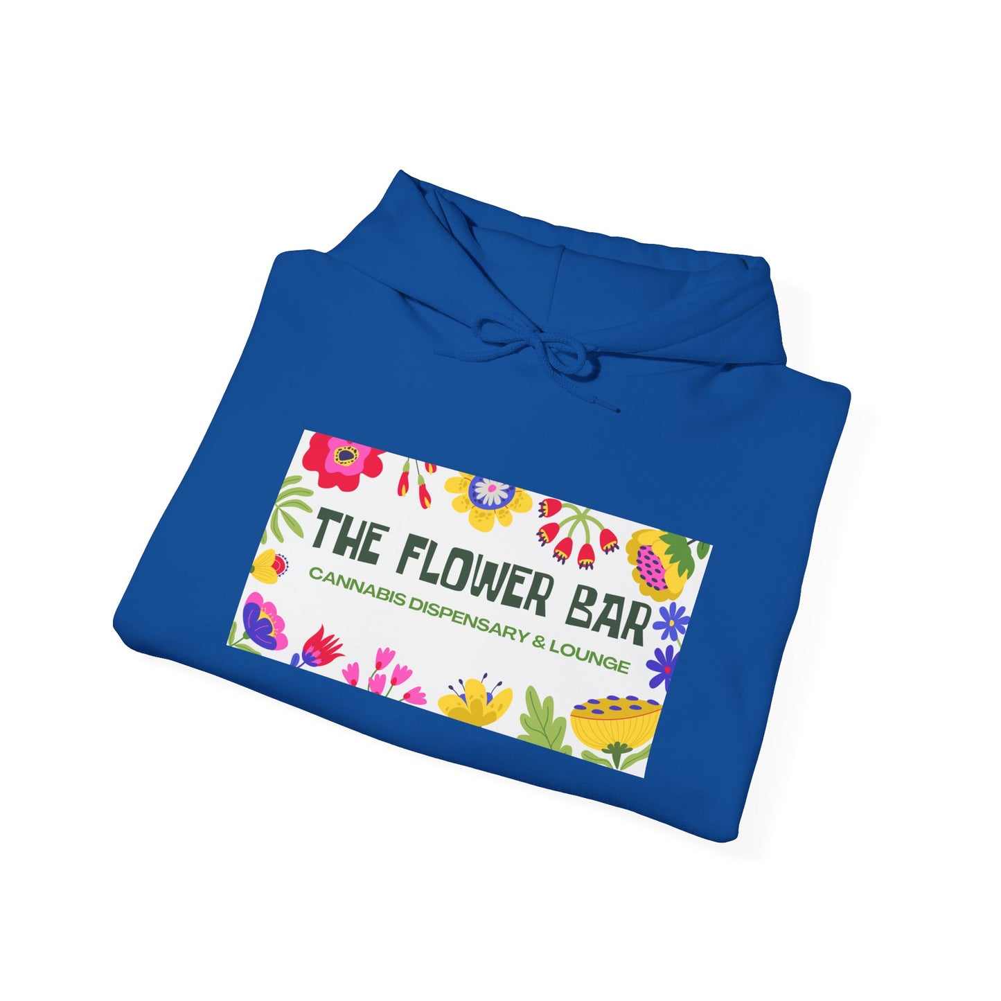 Flower Bar Hoodie — Colorful Floral Logo Pullover ("The Flower Bar")