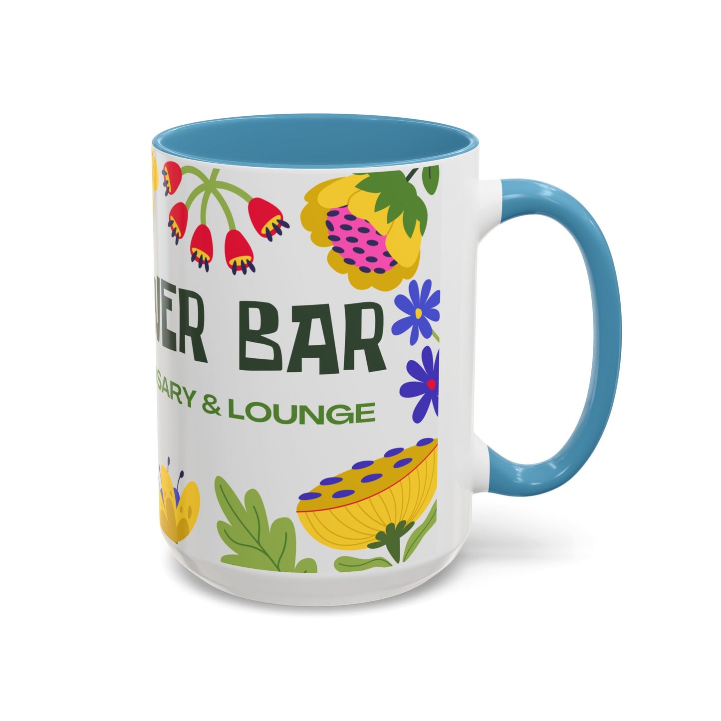 Accent Coffee Mug — Floral Dispensary Logo Mug (11/15oz)