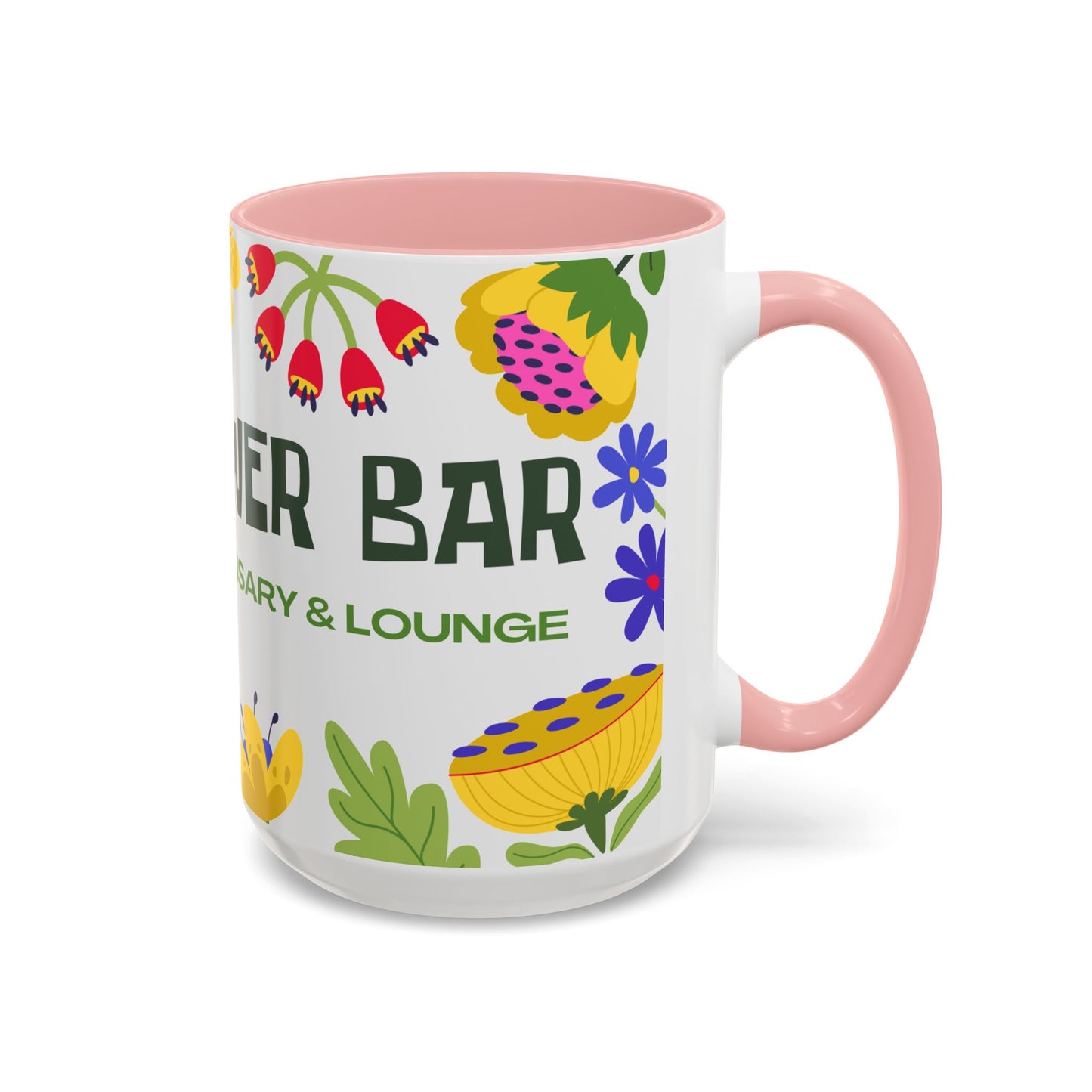 Accent Coffee Mug — Floral Dispensary Logo Mug (11/15oz)