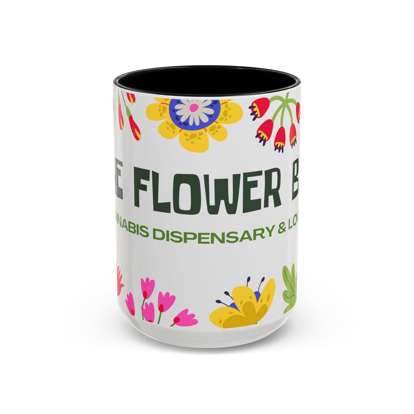 Accent Coffee Mug — Floral Dispensary Logo Mug (11/15oz)