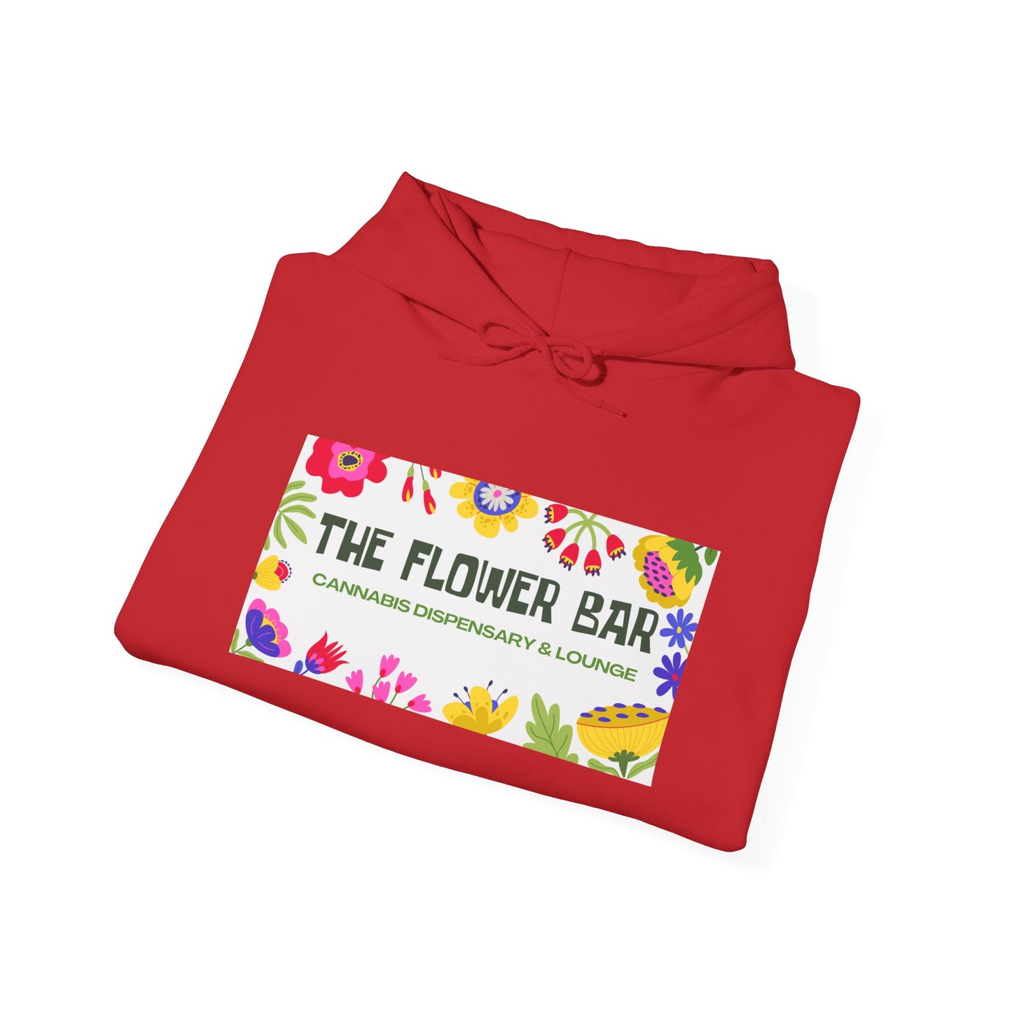 Flower Bar Hoodie — Colorful Floral Logo Pullover ("The Flower Bar")