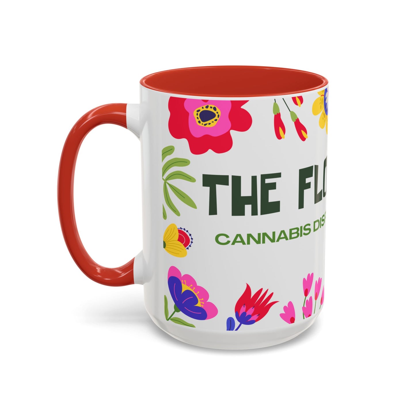 Accent Coffee Mug — Floral Dispensary Logo Mug (11/15oz)