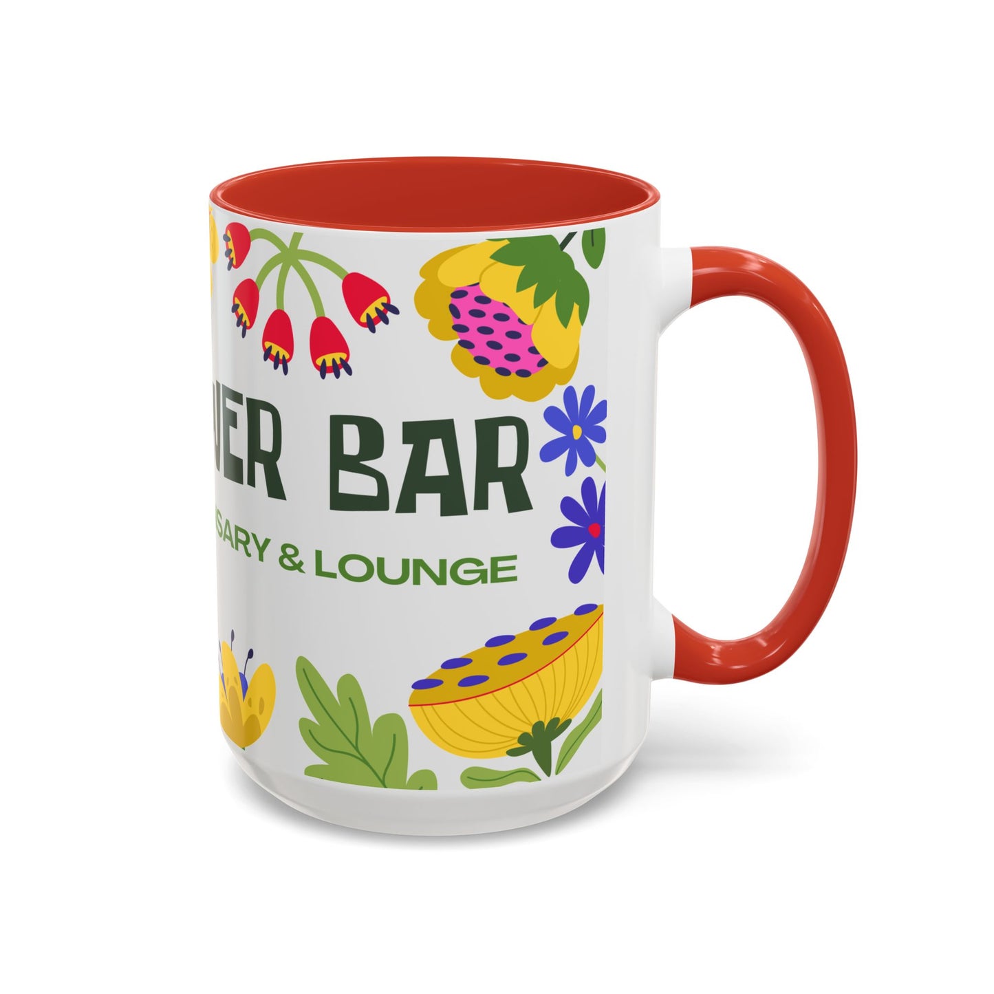 Accent Coffee Mug — Floral Dispensary Logo Mug (11/15oz)