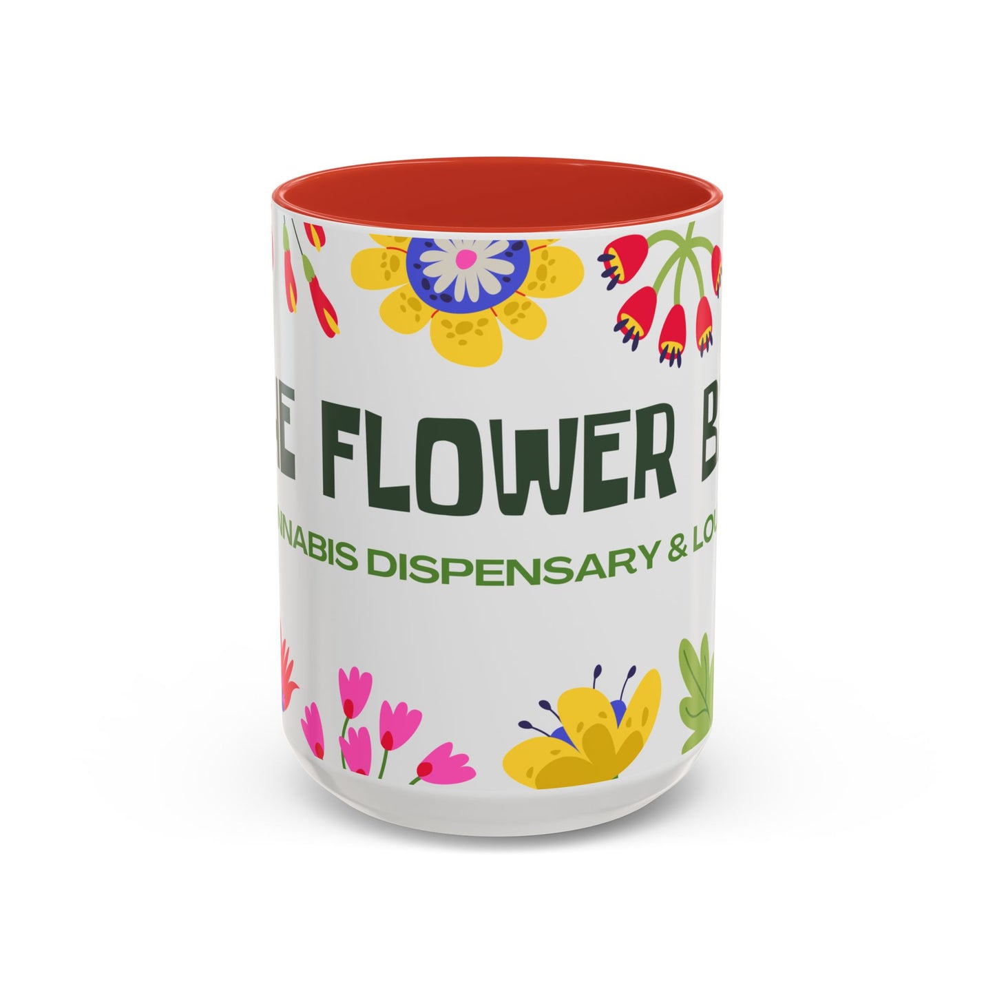 Accent Coffee Mug — Floral Dispensary Logo Mug (11/15oz)